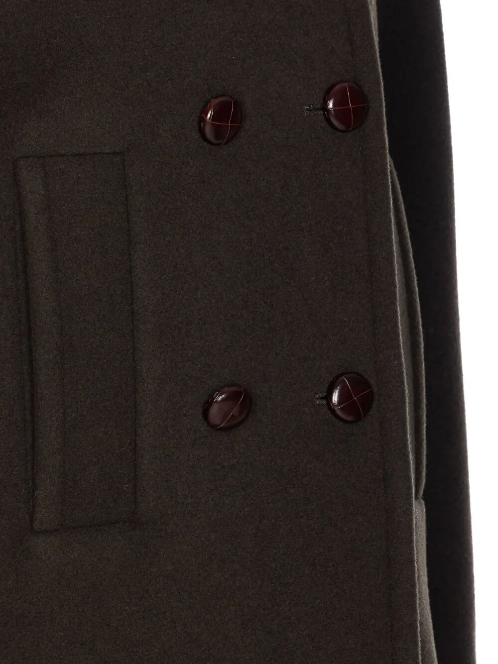 Isabel Marant Women Fiby Double Breasted Wool Blend Coat