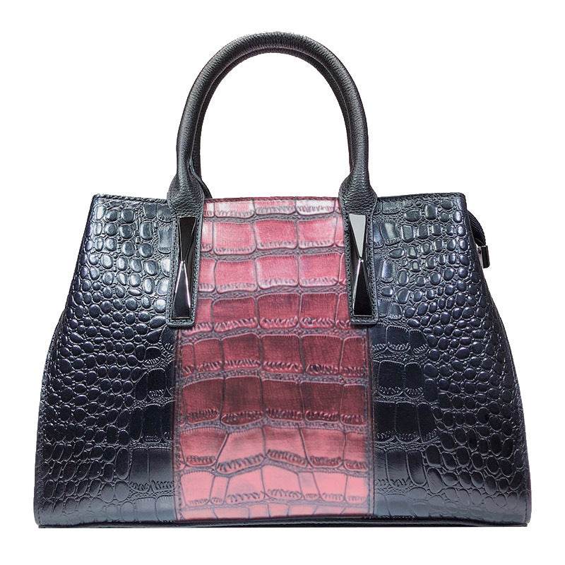 Ladies Leather Crocodile Pattern Women Handbag