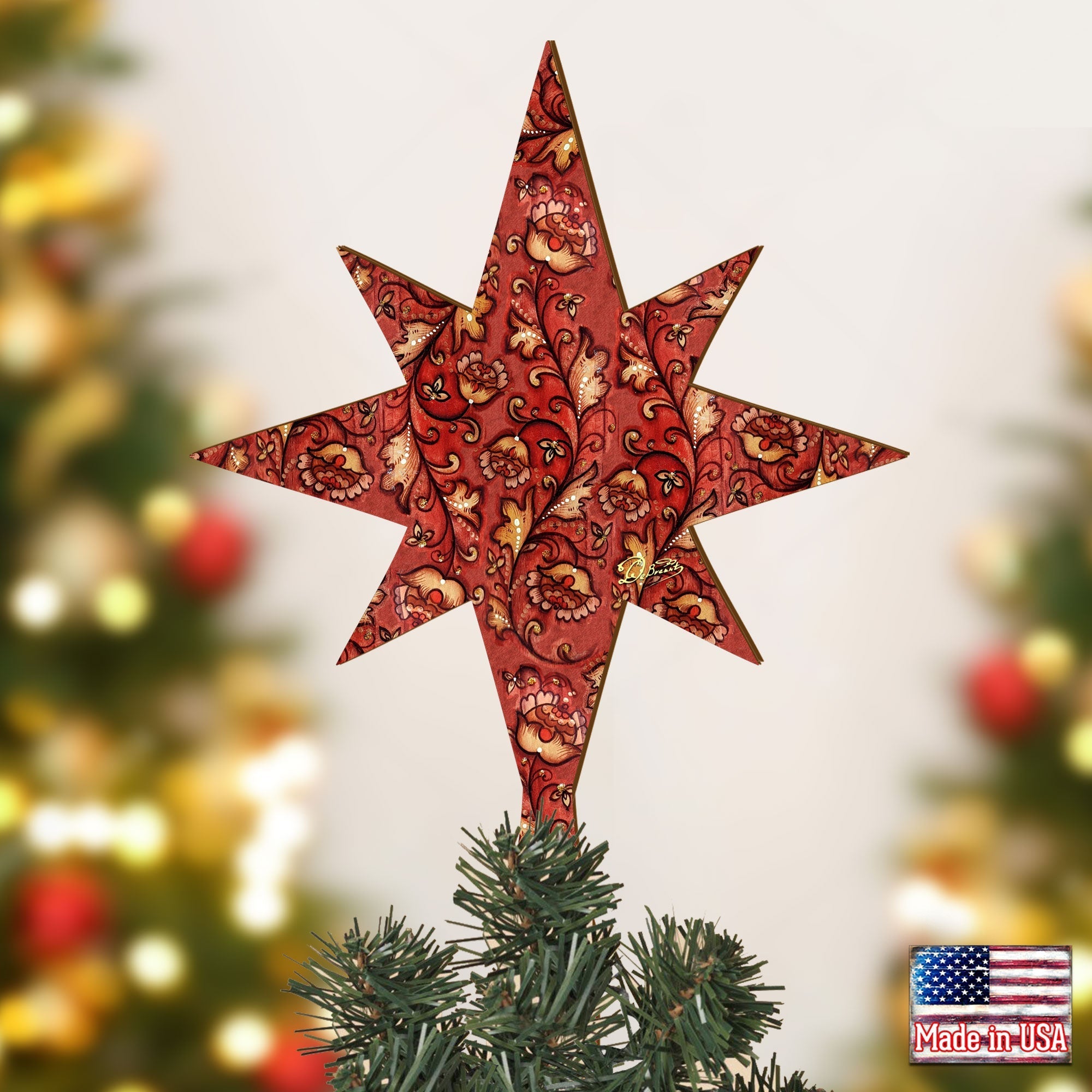 Classic Christmas Tree Topper by G. DeBrekht - Christmas Decor - 89499