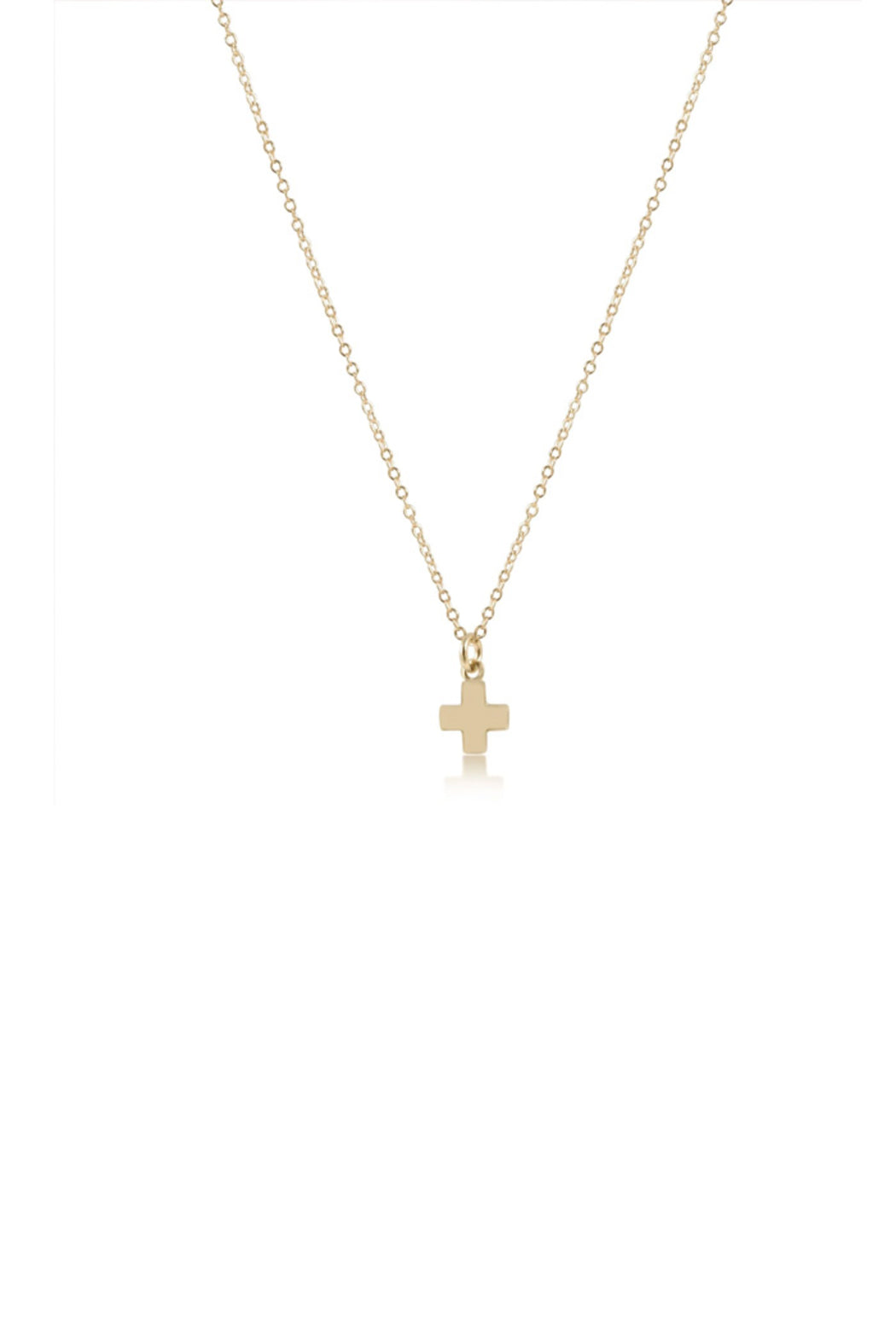 16" Signature Cross Small Charm Necklace
