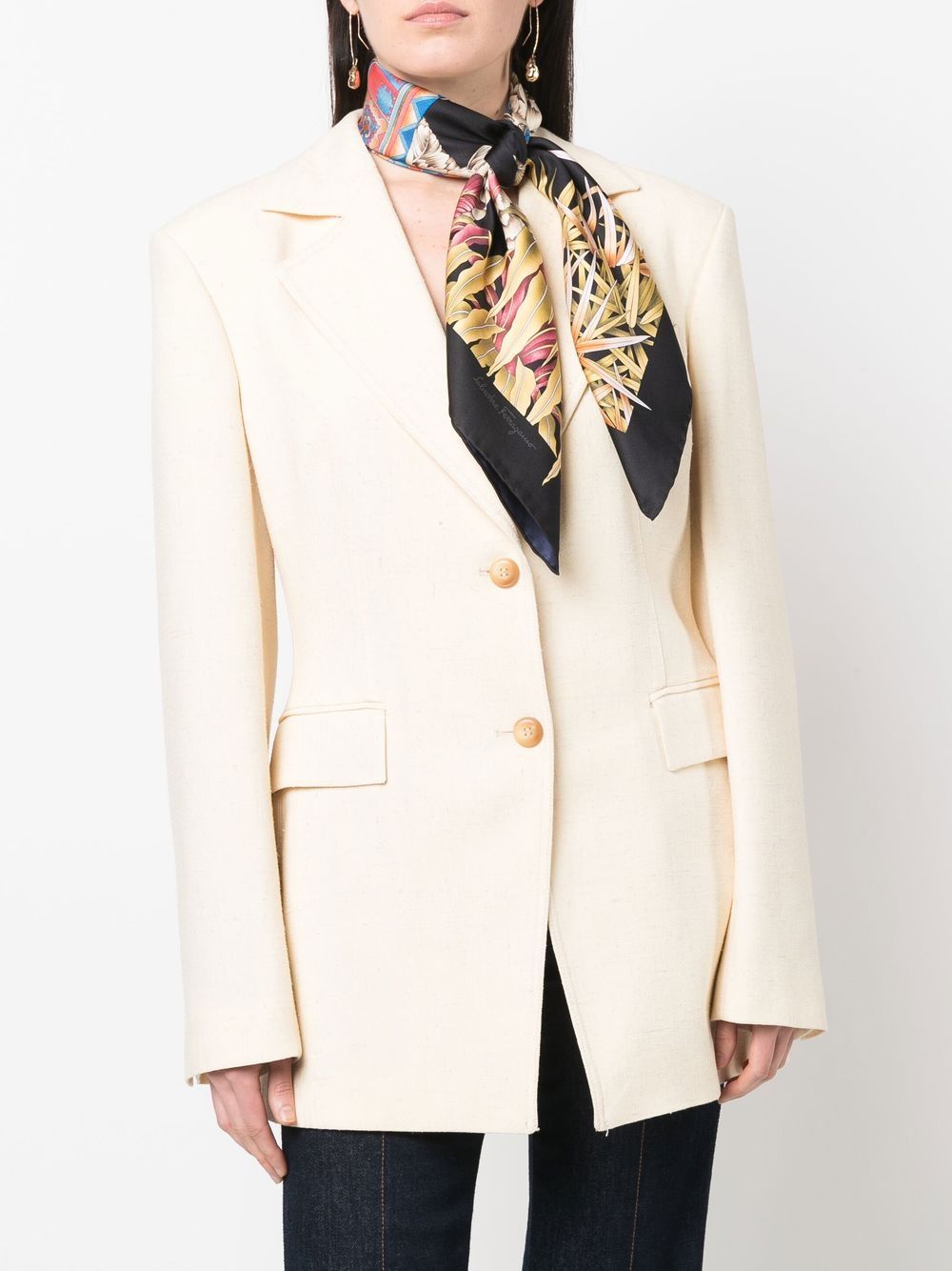 Ferragamo Women India Print Silk Scarf