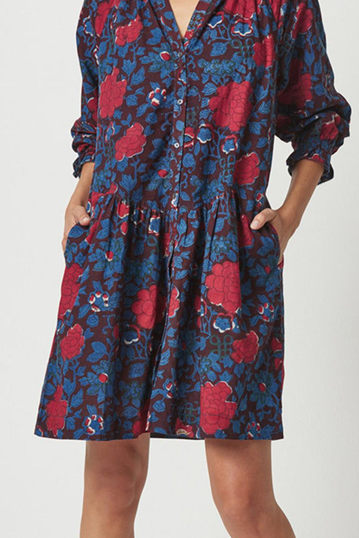 Button Down Cotton Floral Dress