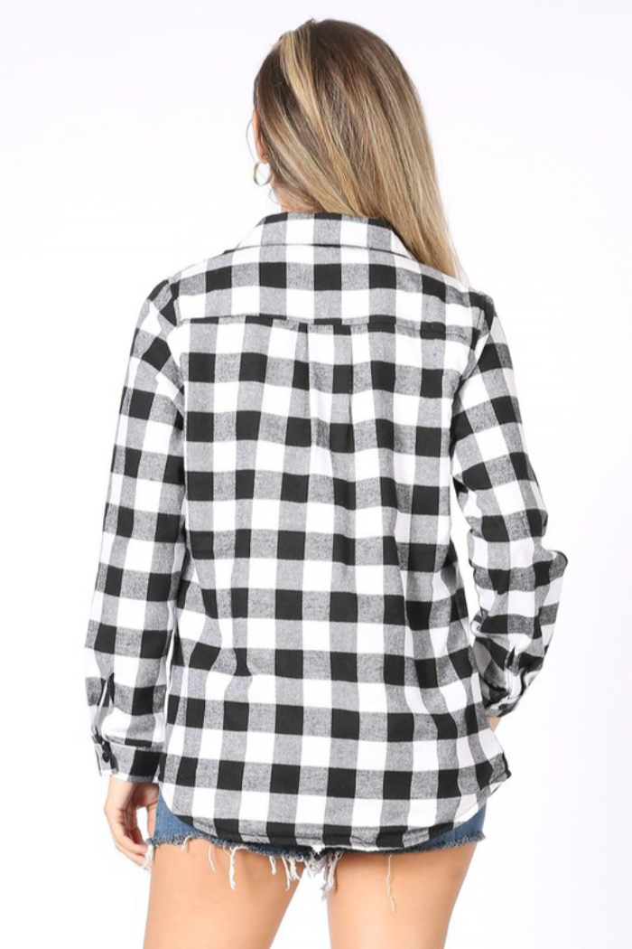 Sherpa Plaid Shacket