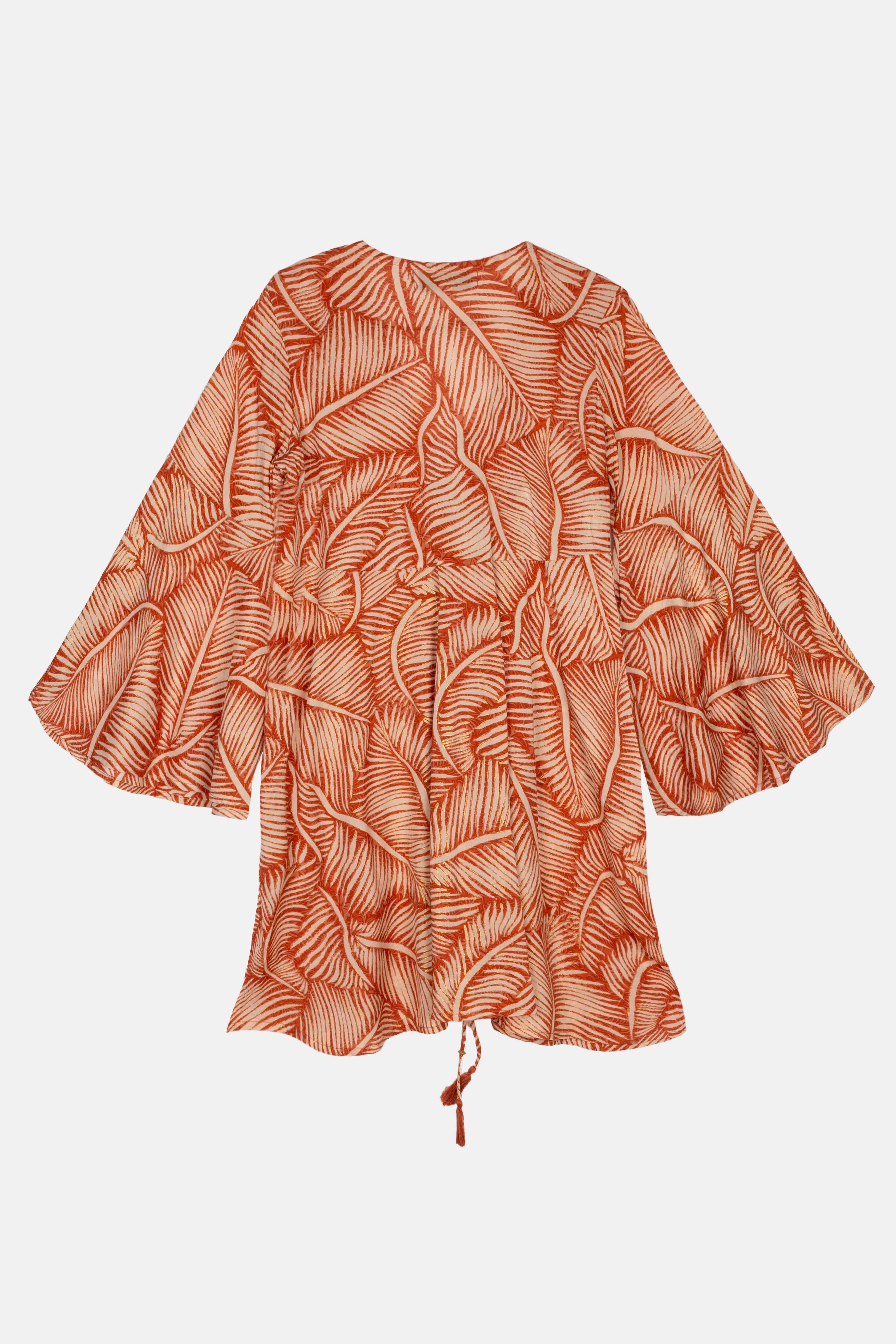 PALM BROWN SHORT DRESS