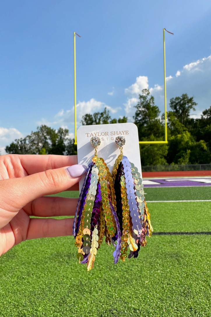 Sequin Tassel Earrings
