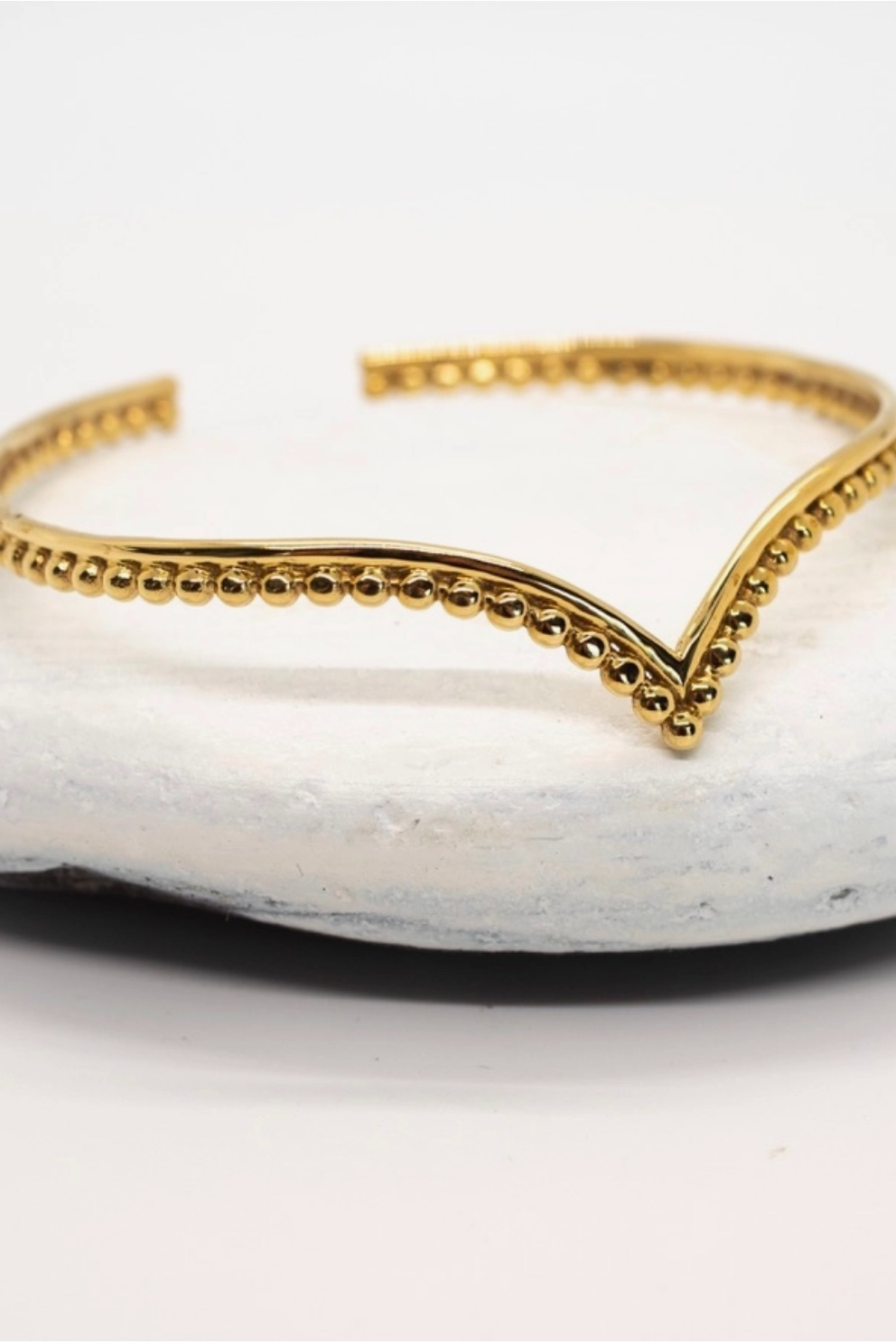 Spotted Chevron Bangle