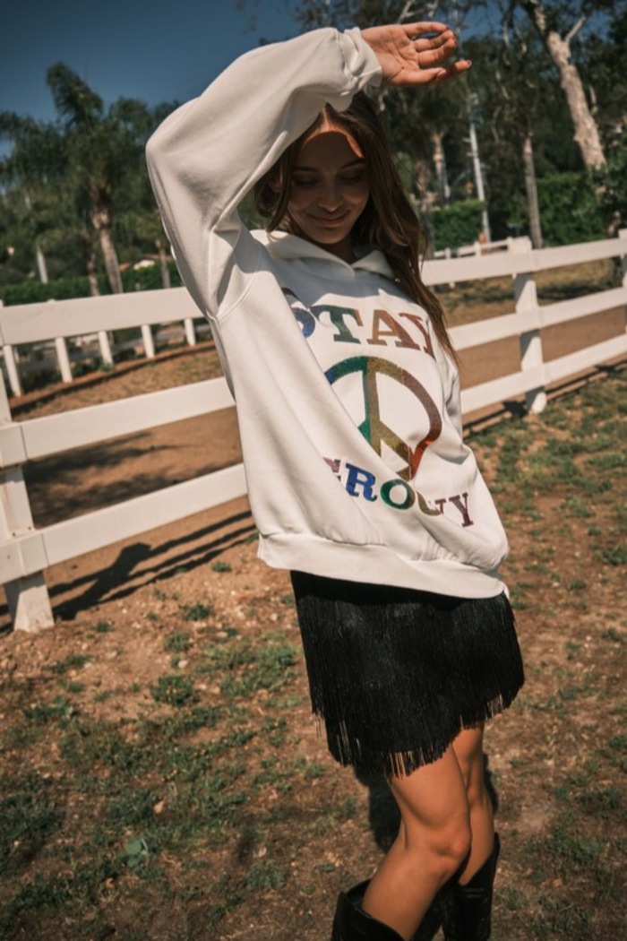 Sequin Letter Hoodie