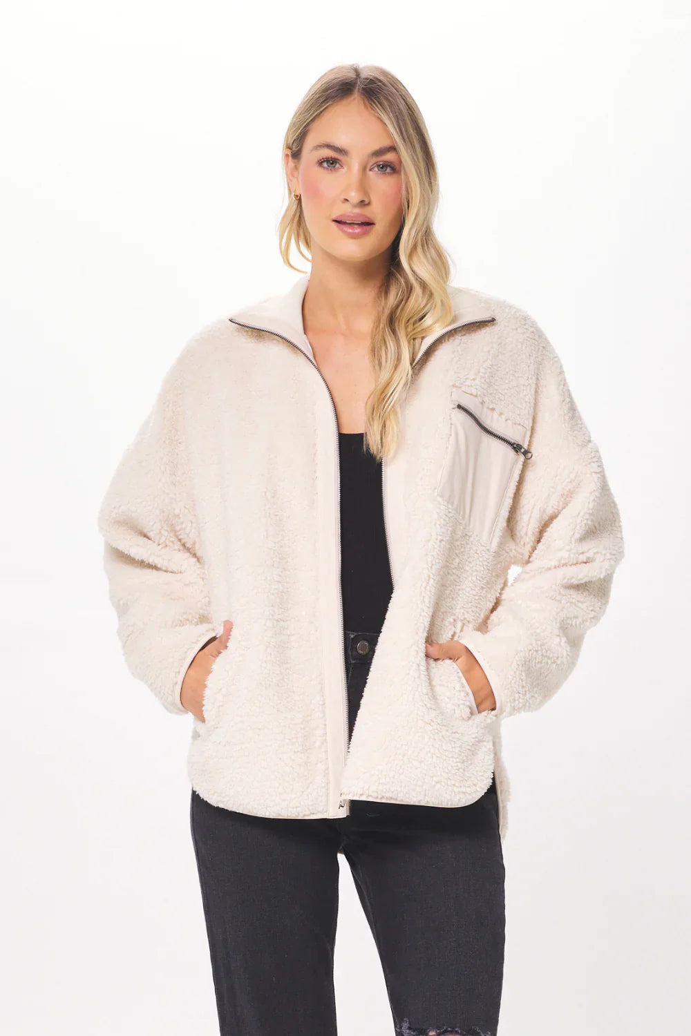 Shearing Zip Front Jacket