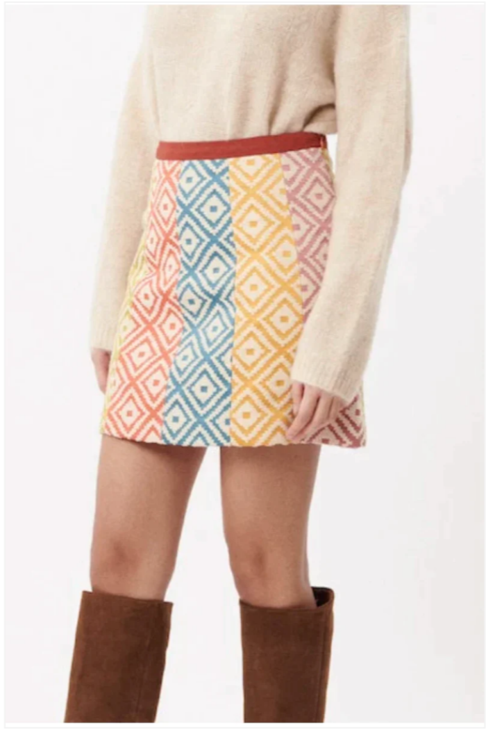 "Salome" Geometric Skirt