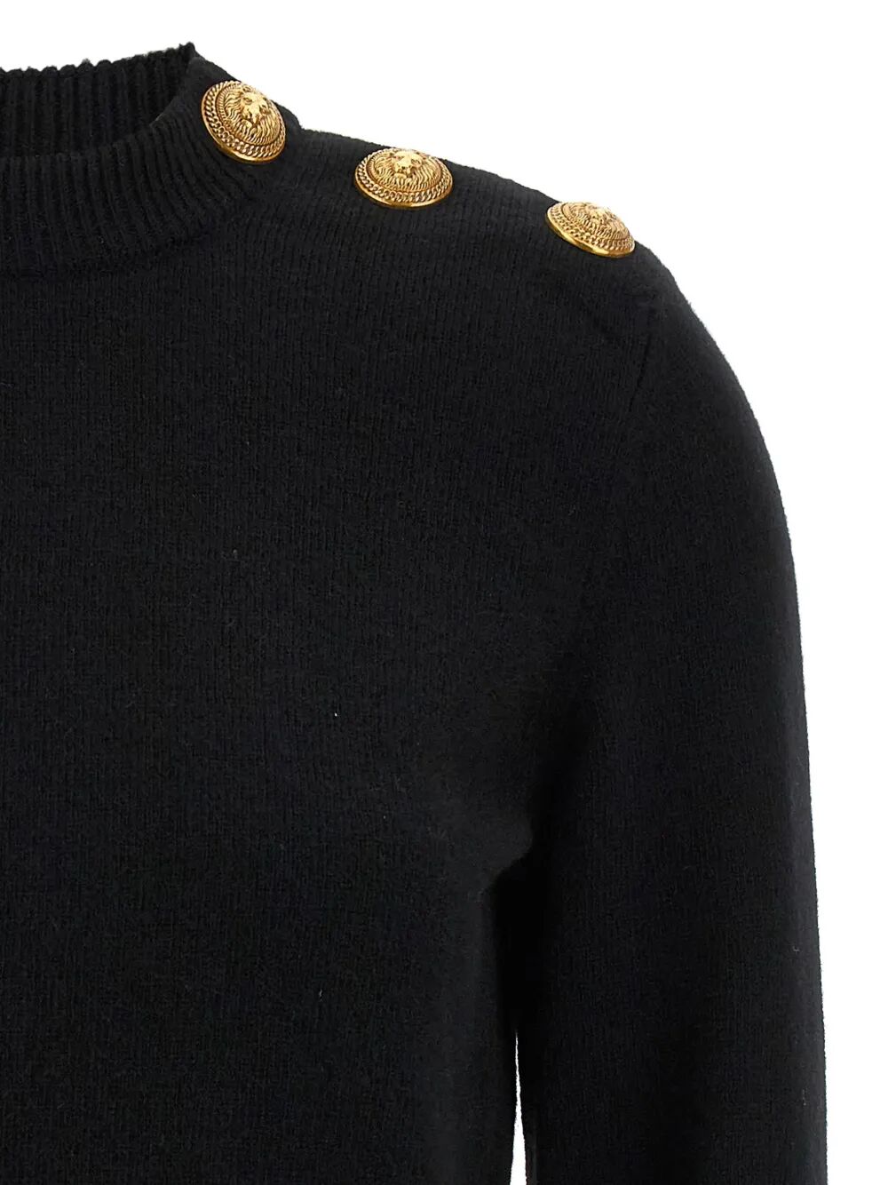 Balmain Women Cashmere Blend Buttoned Sweater