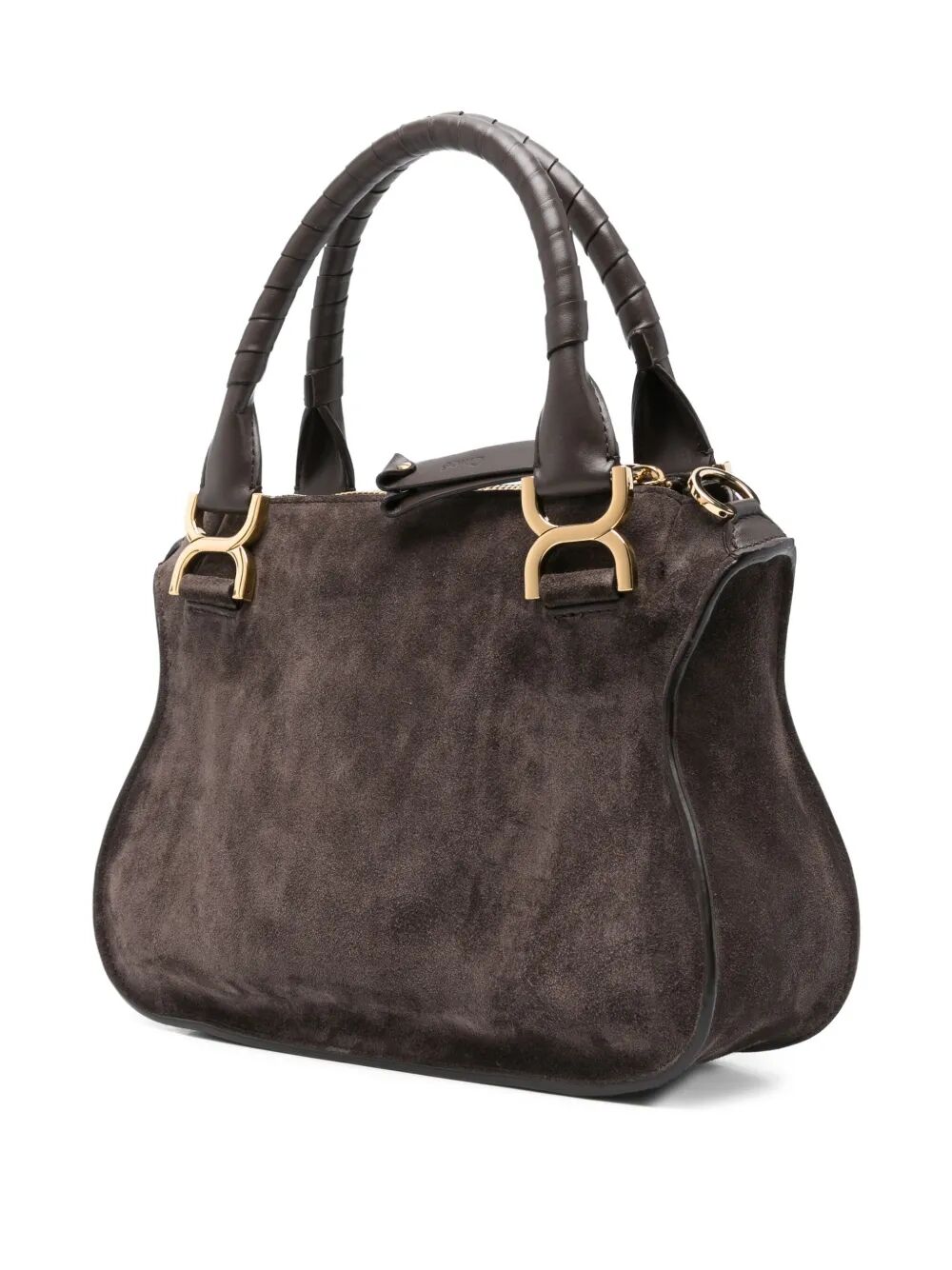 Chloe Women Small Marcie Bag In Suede Leather