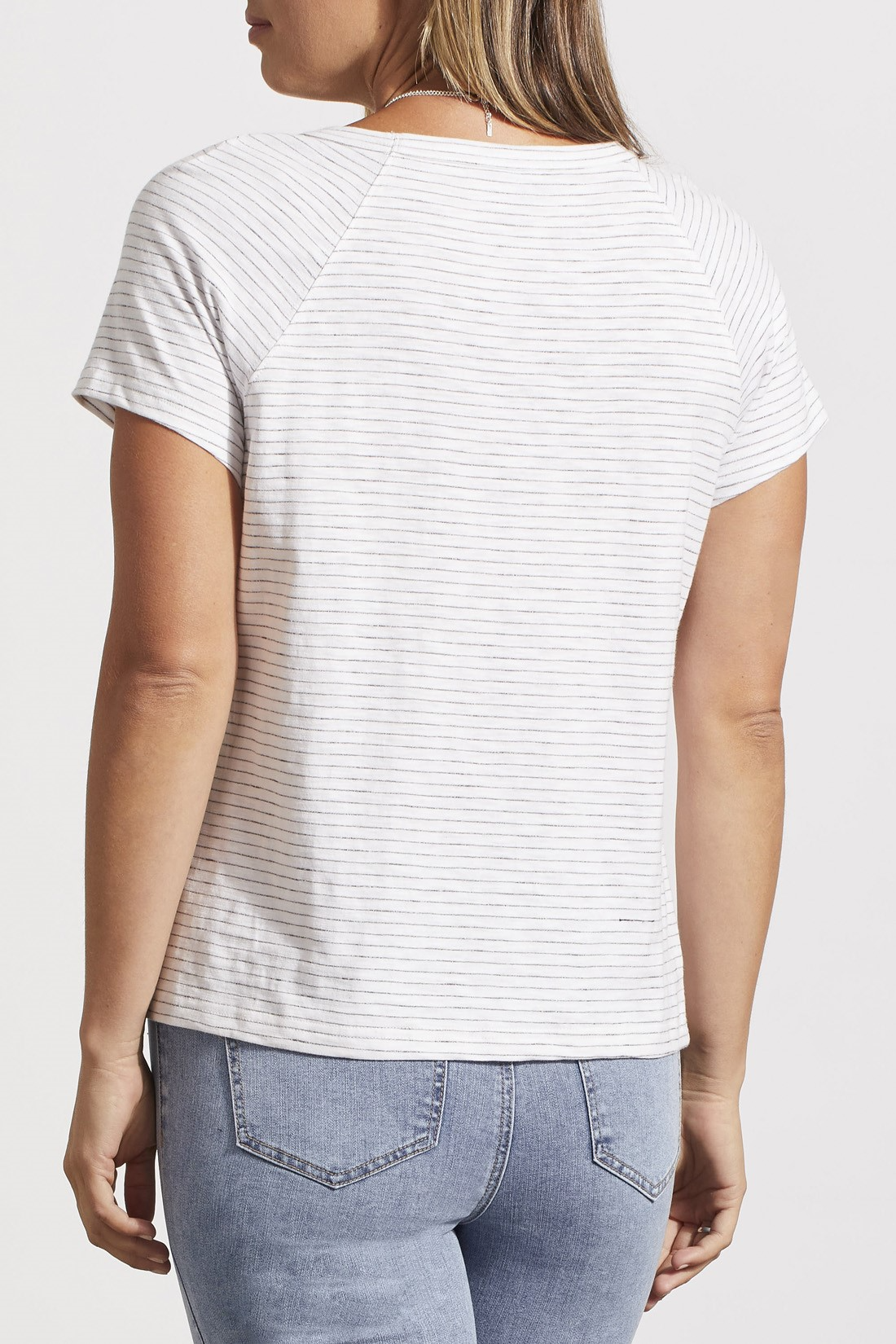Short sleeve crew neck top