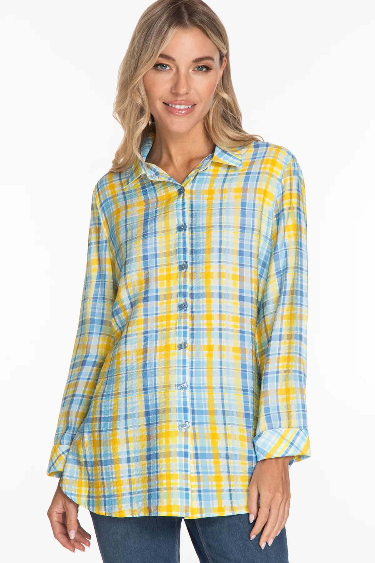 Spring Plaid Blouse