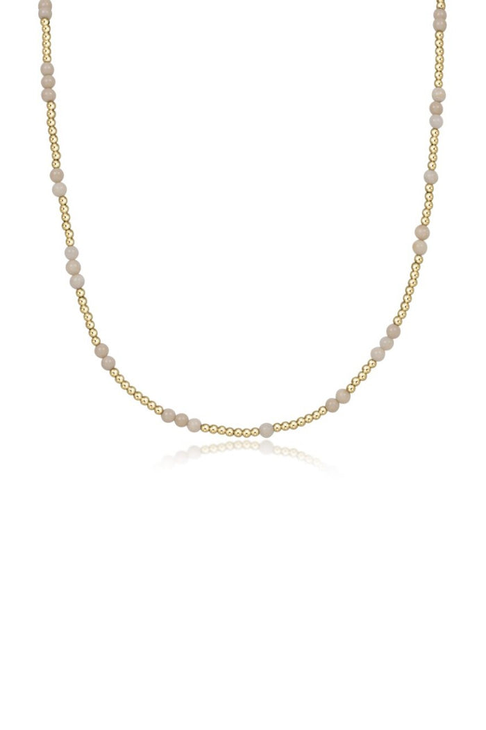 15" Choker Hope Unwritten Gemstone Necklace