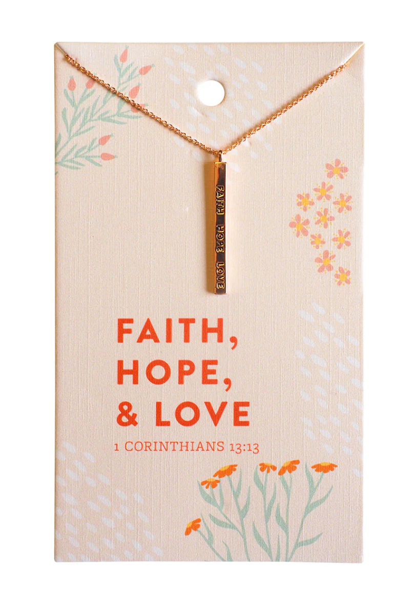 1 Corinthians 13:13 Necklace