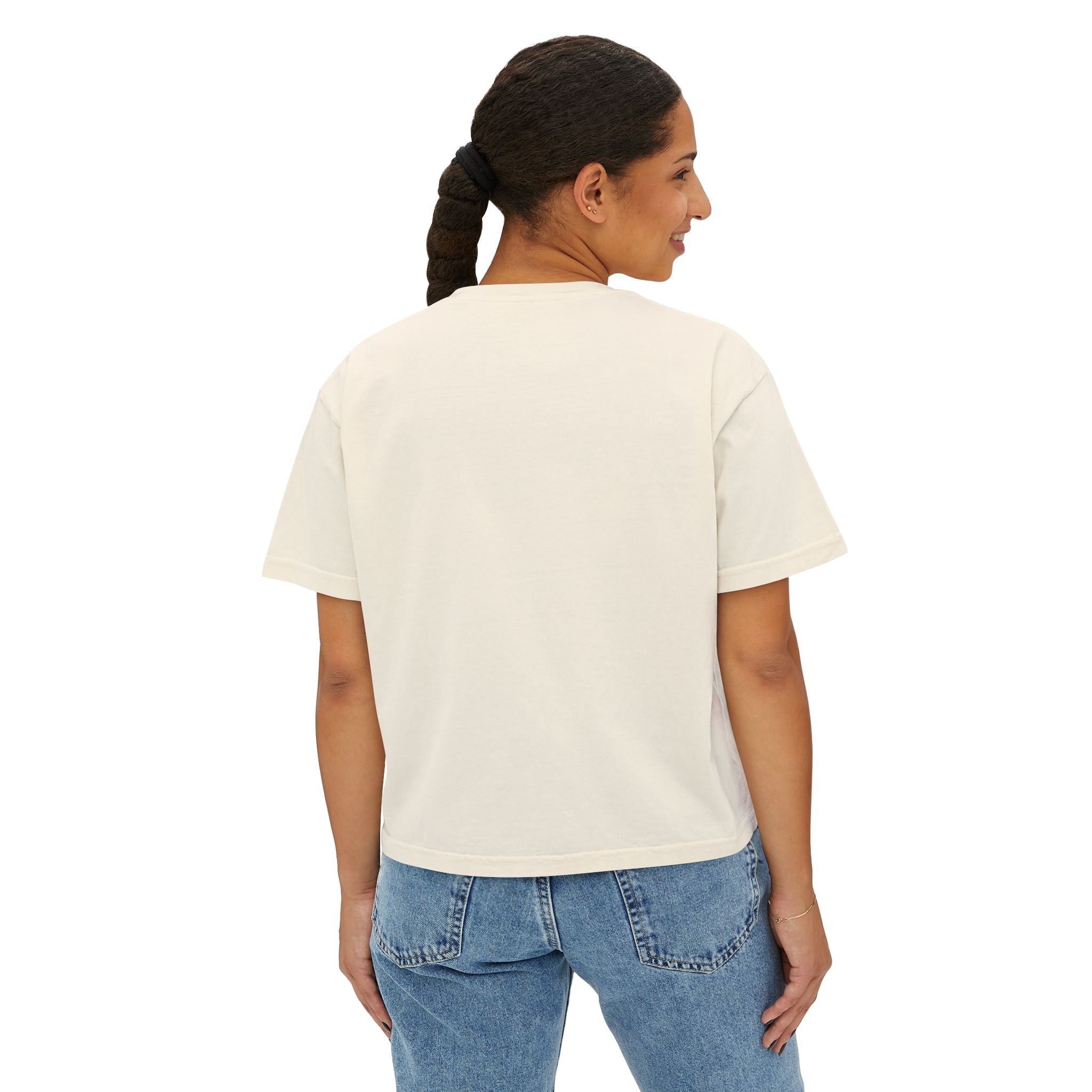 Florida Vibes Women's Boxy Tee – Cute Casual Summer Top with Tropical Design