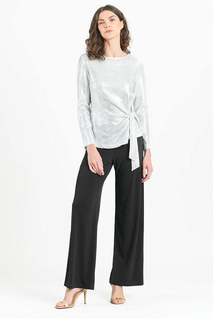 Shimmer Stretch tunic with pearl detail