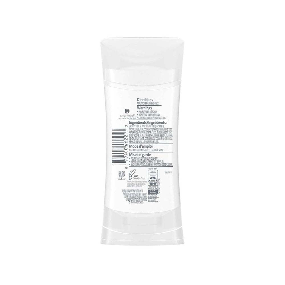 D ove 0% Aluminum Deodorant, Cucumber & Green Tea, 2.6 Ounce (Pack of 3)