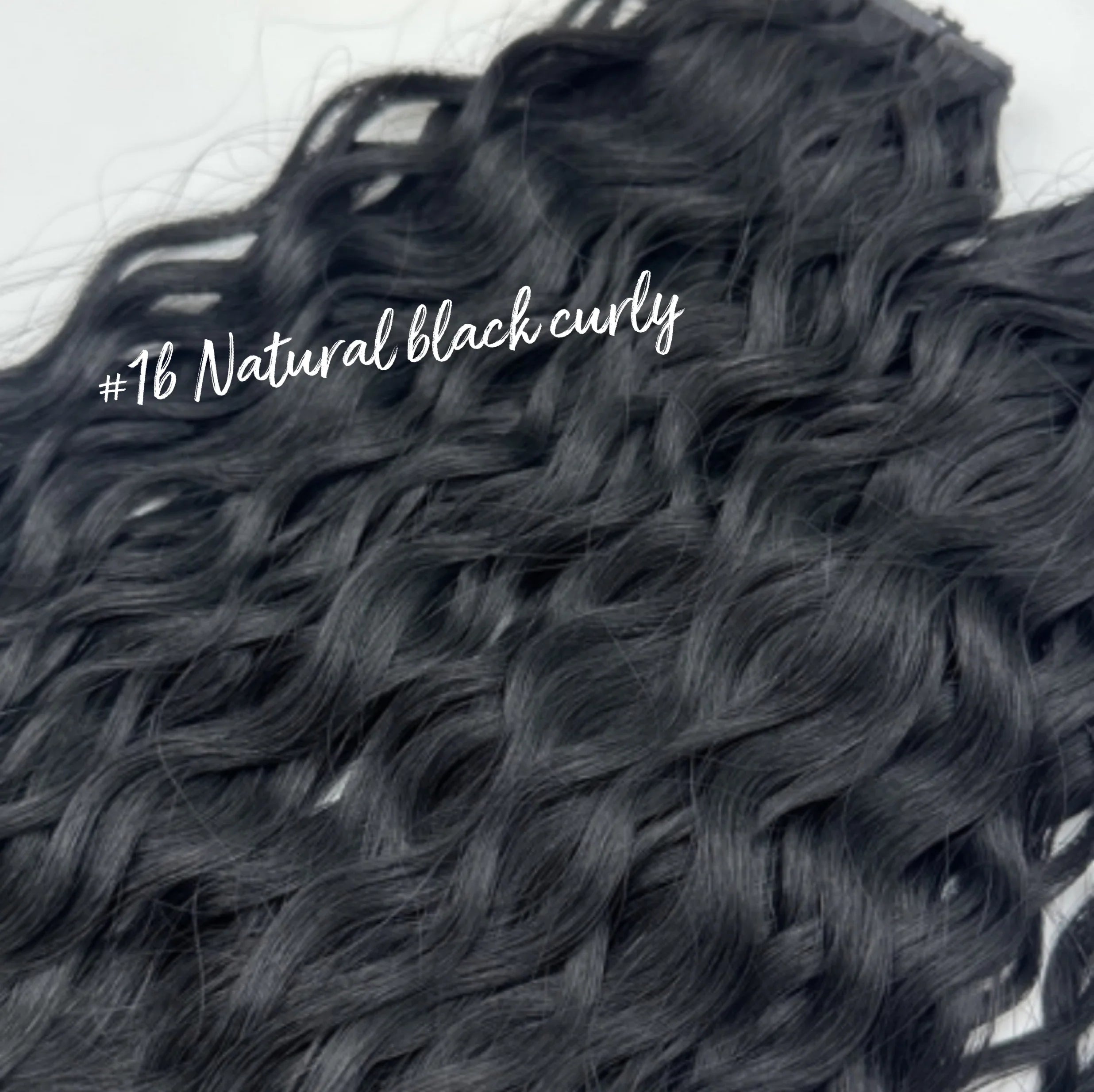 #1B Genius Weft Curly 22"