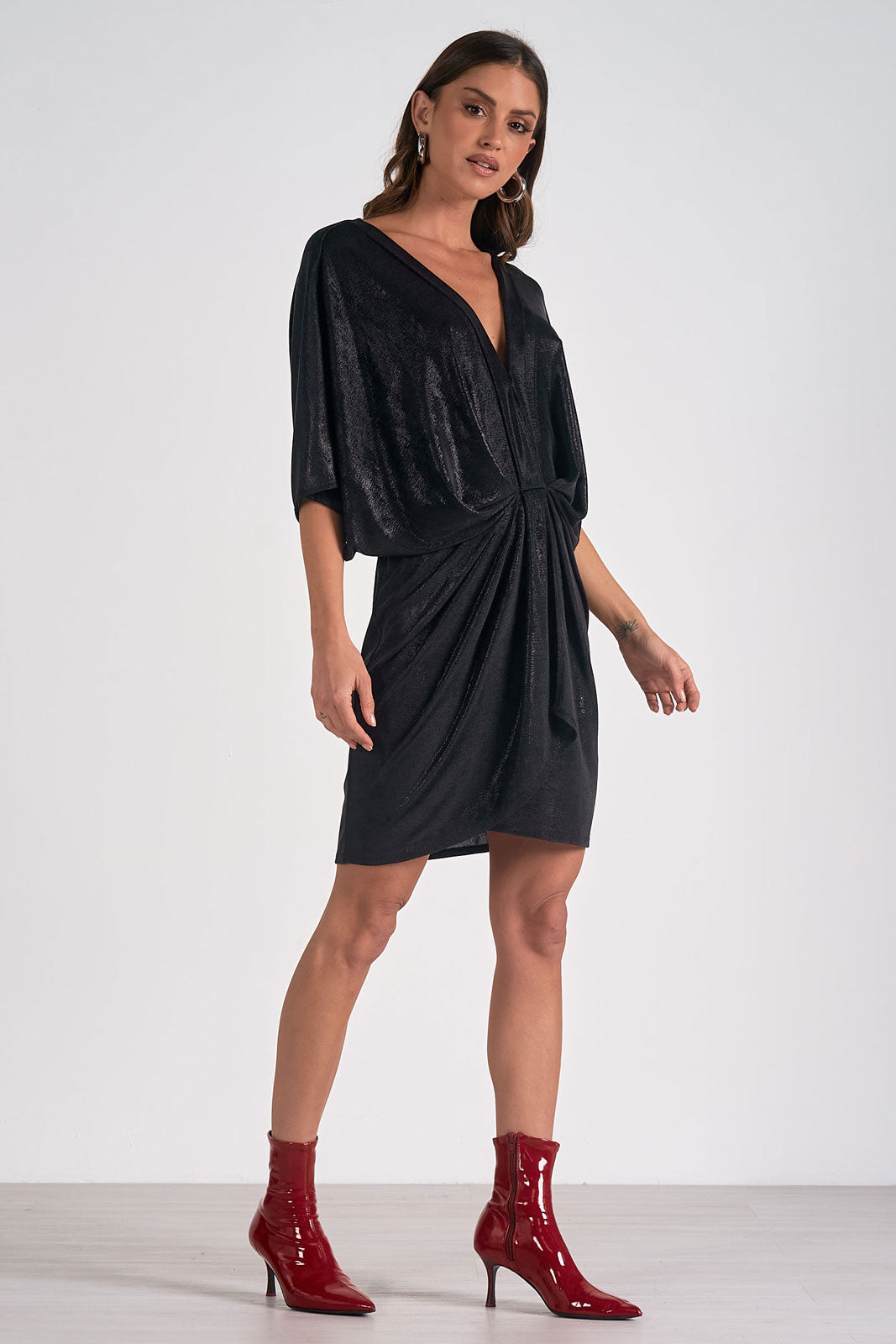 Shimmer Gathered Dress