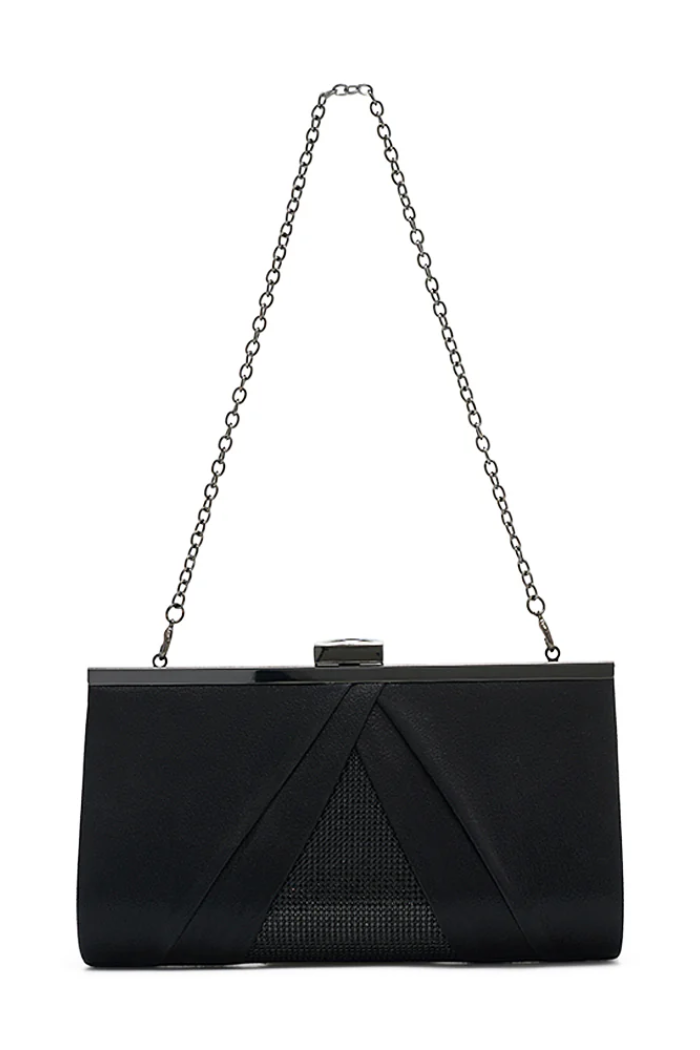 Shimmer and Satin Clutch