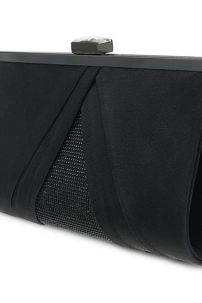 Shimmer and Satin Clutch