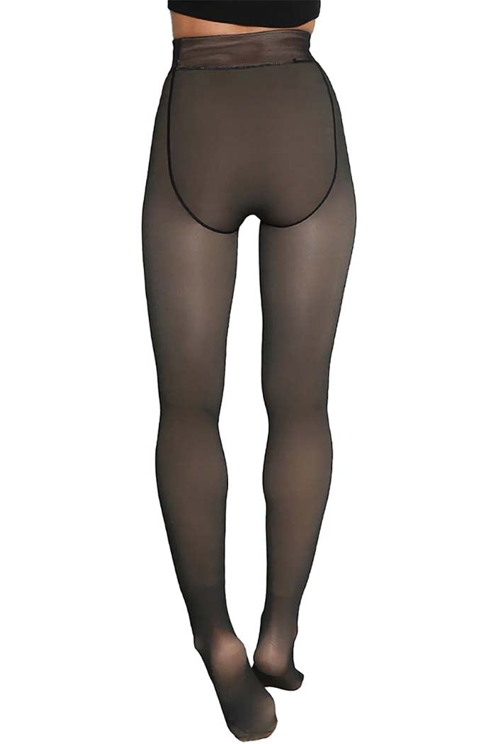 Sheer Fleece Lined Pantyhose Tights