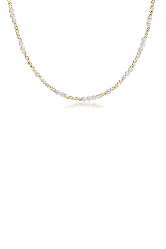 15" Choker Hope Unwritten 3MM Pearl