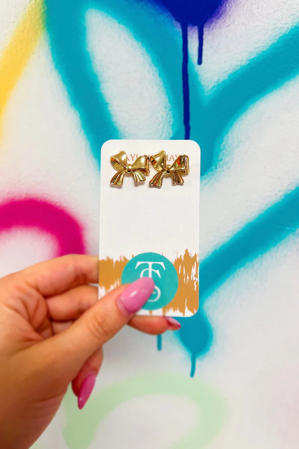 "Ellie" Bow Stud Earrings