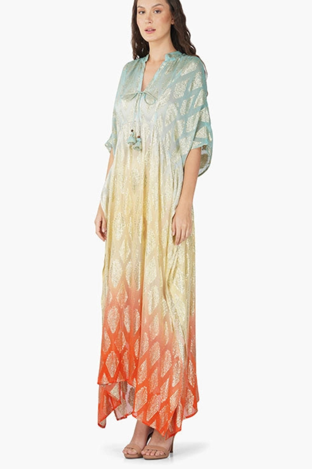 "Magnolia" Lurex Caftan