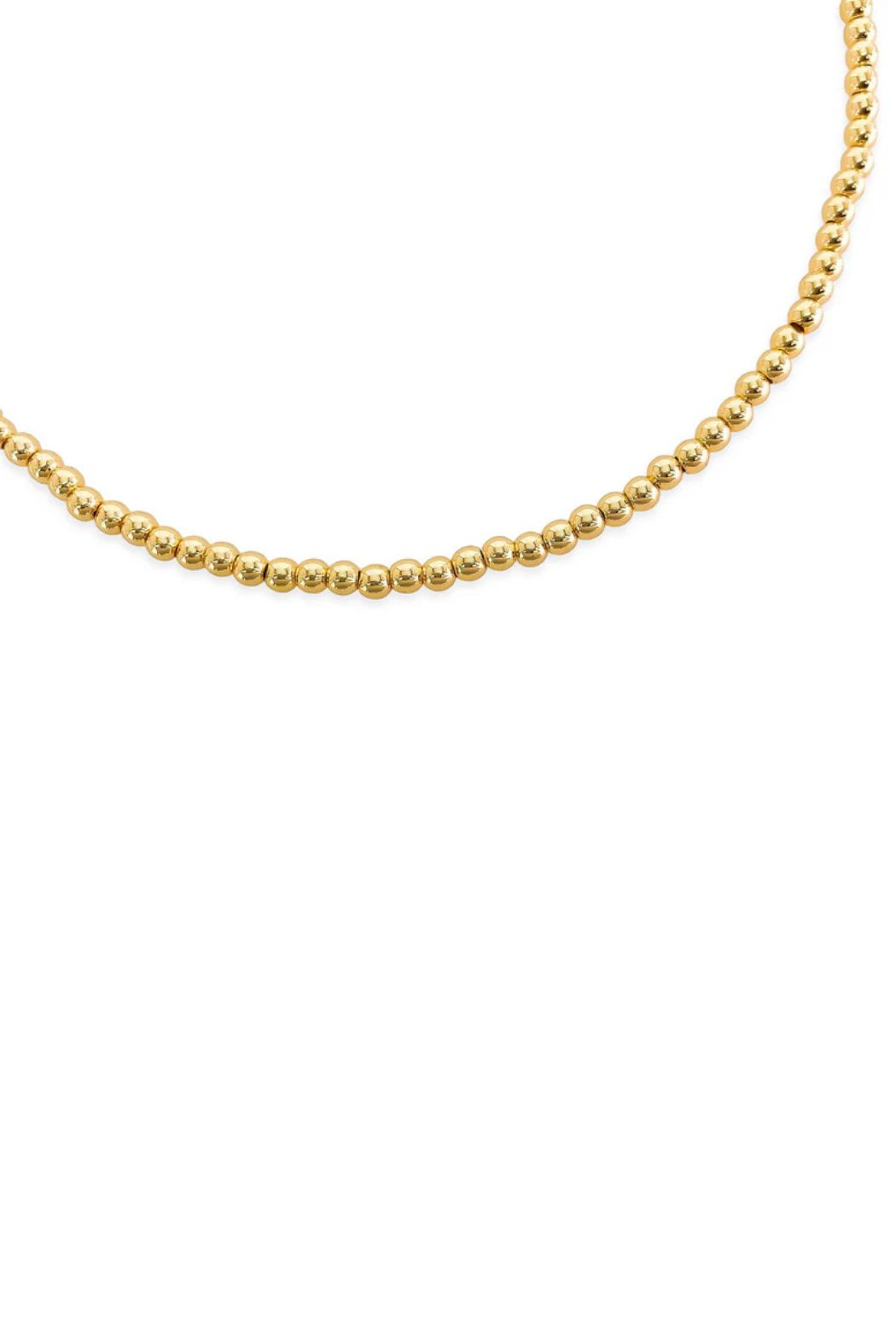 18K Beaded Chain Necklace
