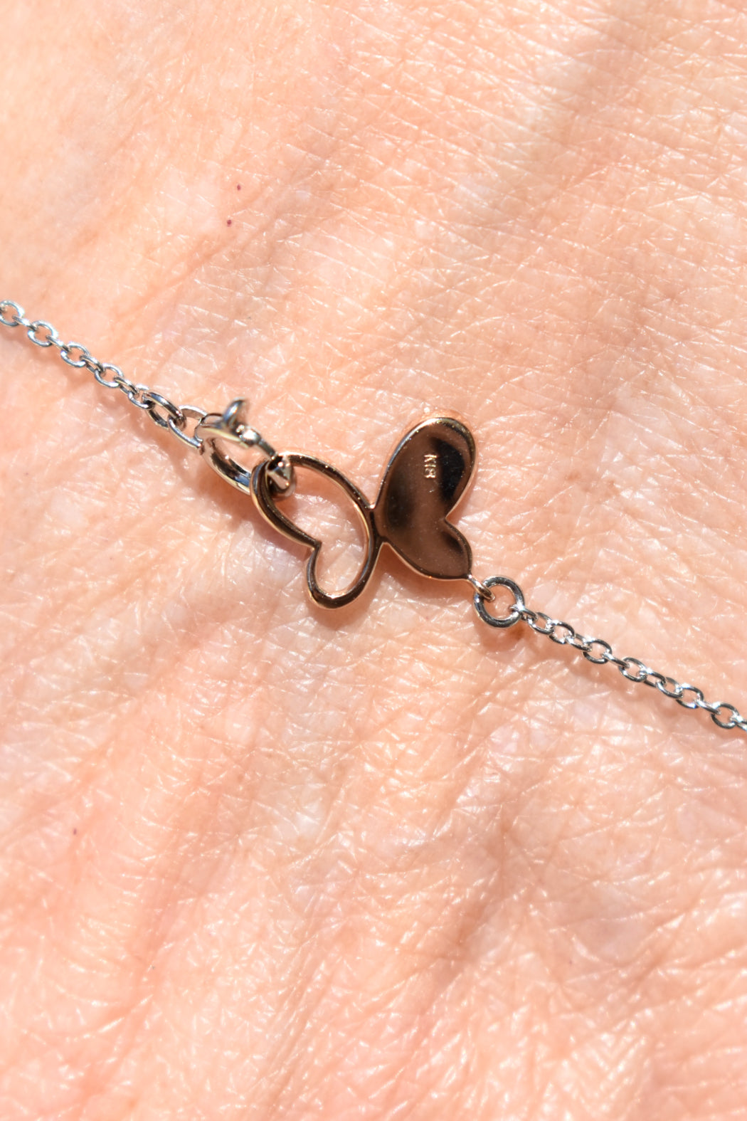 18kt 2-Tone Diamond & Alexandrite Butterfly Necklace