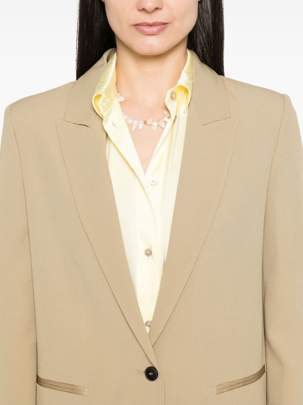 Forte Forte crepe single-breasted blazer