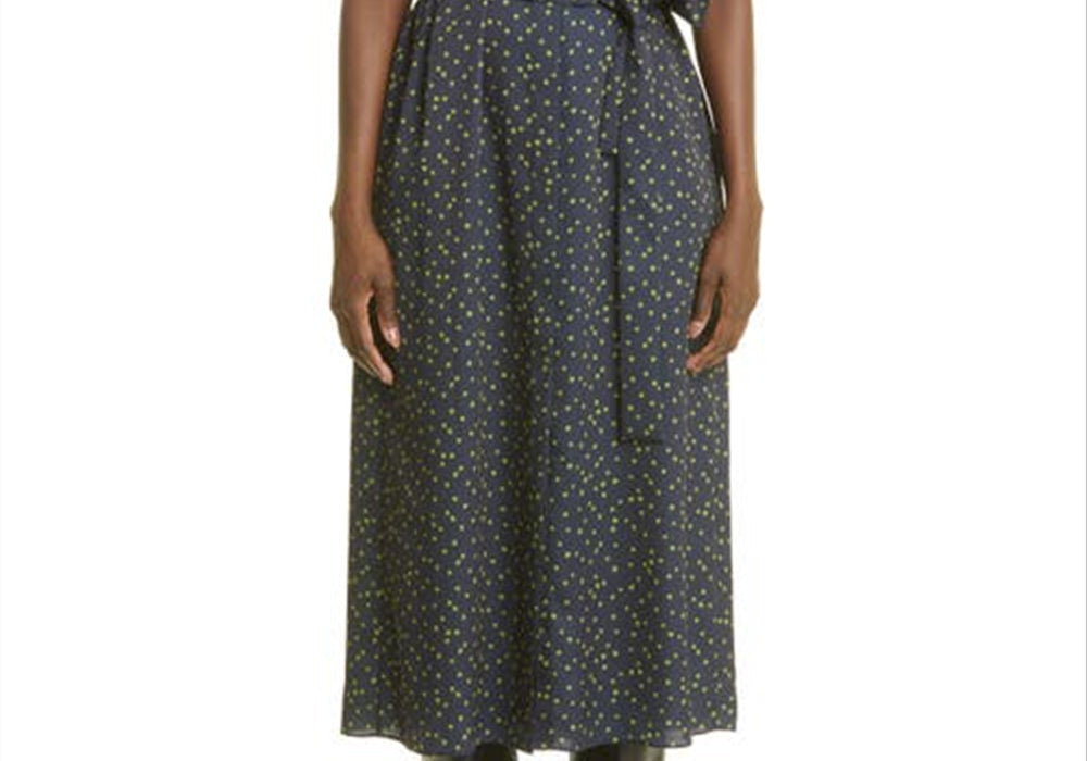 Lafayette 148 New York Large Polka Dot Shirtdress, Ink Multi by Steals