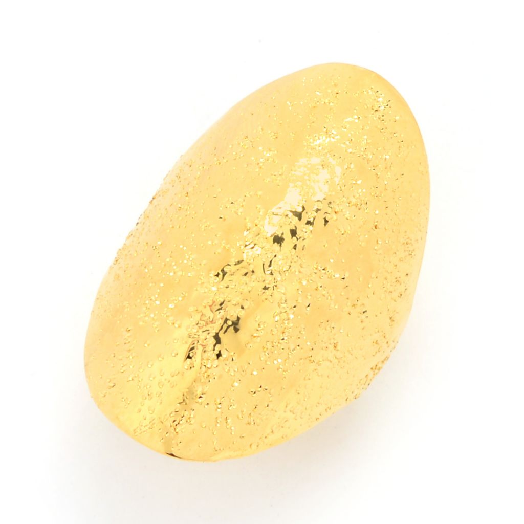 Toscana Italiana Choice of Plating "Scintille" Elongated Tapered Ring by Steals