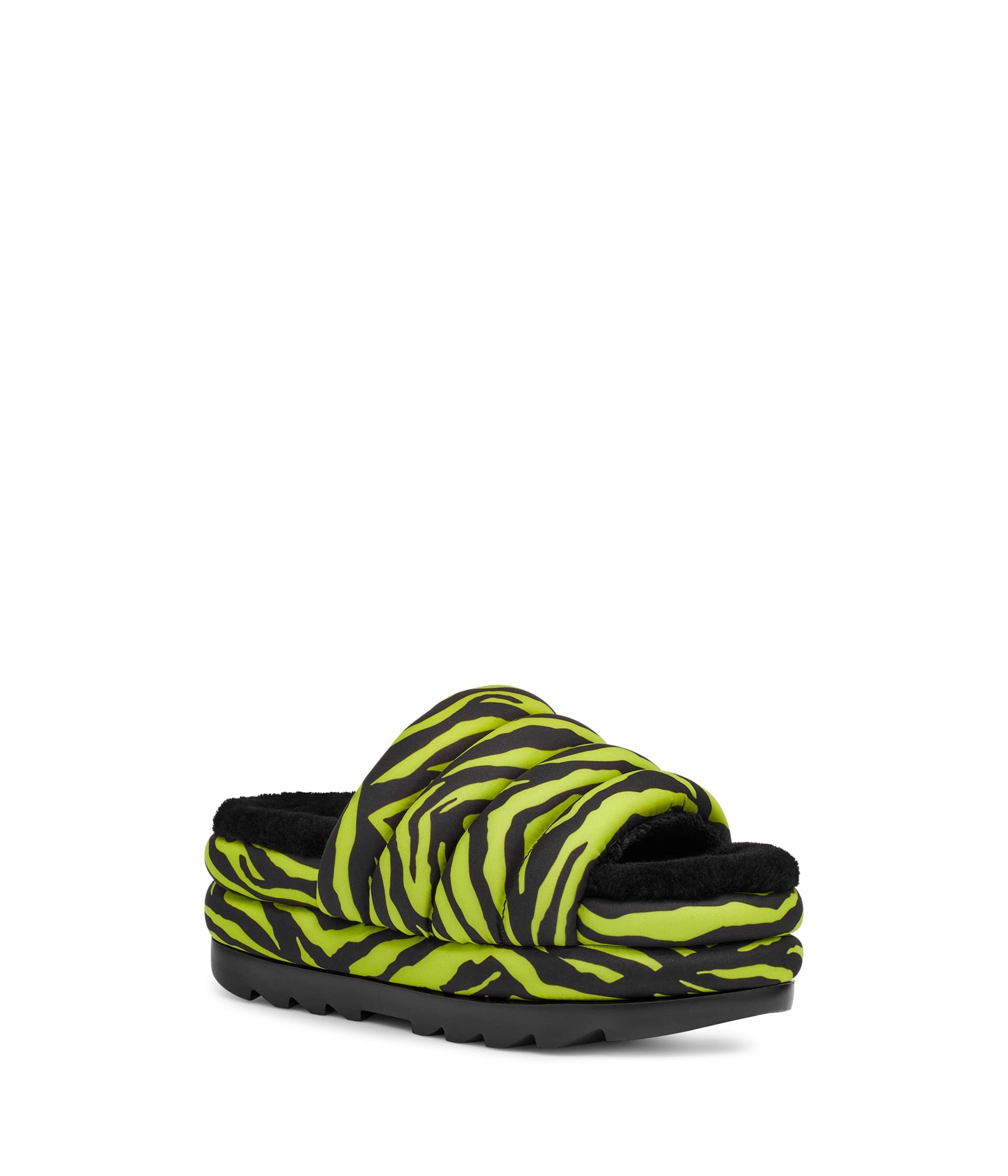 UGG Women Maxi Slide Key Lime Tiger Print Size 8 by Steals