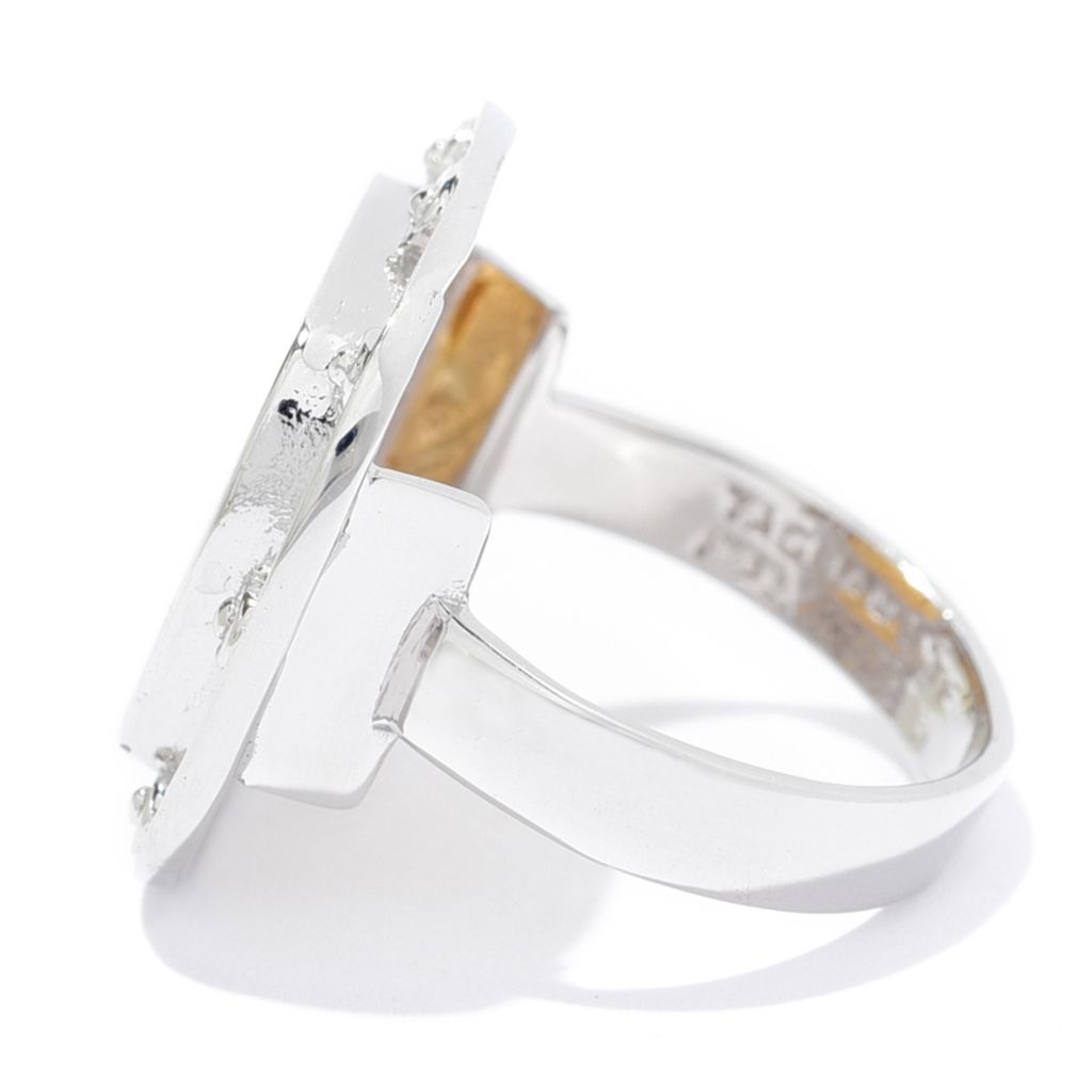 Tagliamonte 18K Gold Plated Sterling Silver Hercules Cushion Shape Ring by Steals