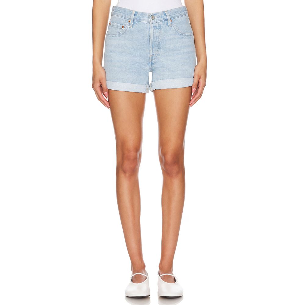Levi's 501 Rolled Denim Shorts by Steals