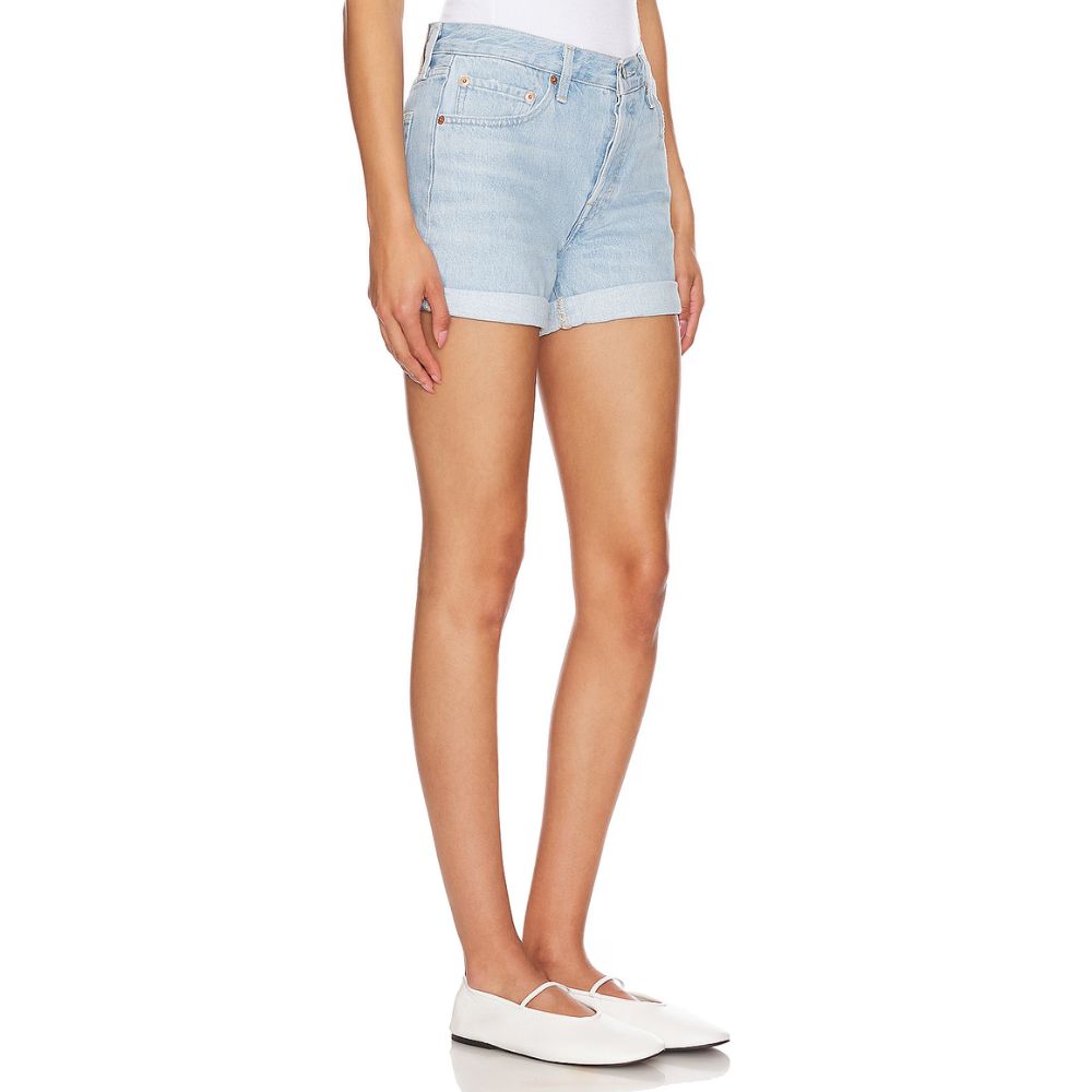 Levi's 501 Rolled Denim Shorts by Steals