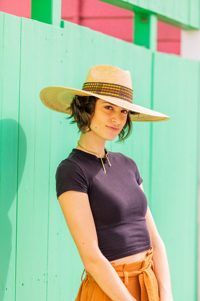 Western Wide Brim Straw Sun Hat