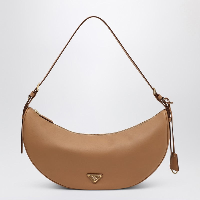 Prada Prada Demi-Lune Shoulder Bag Large Natural Women
