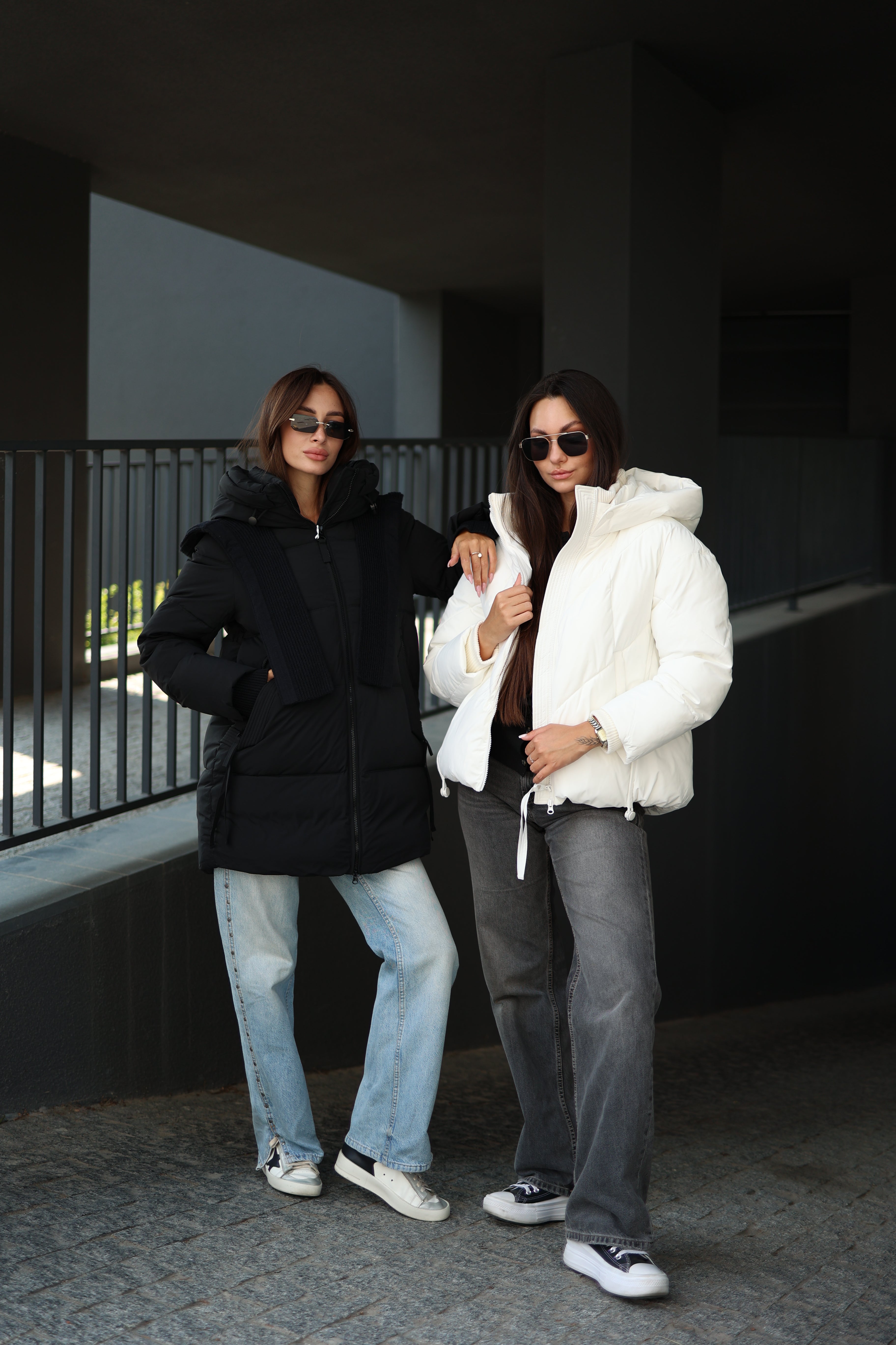 Double-hooded Insulated Bio-Down Coat