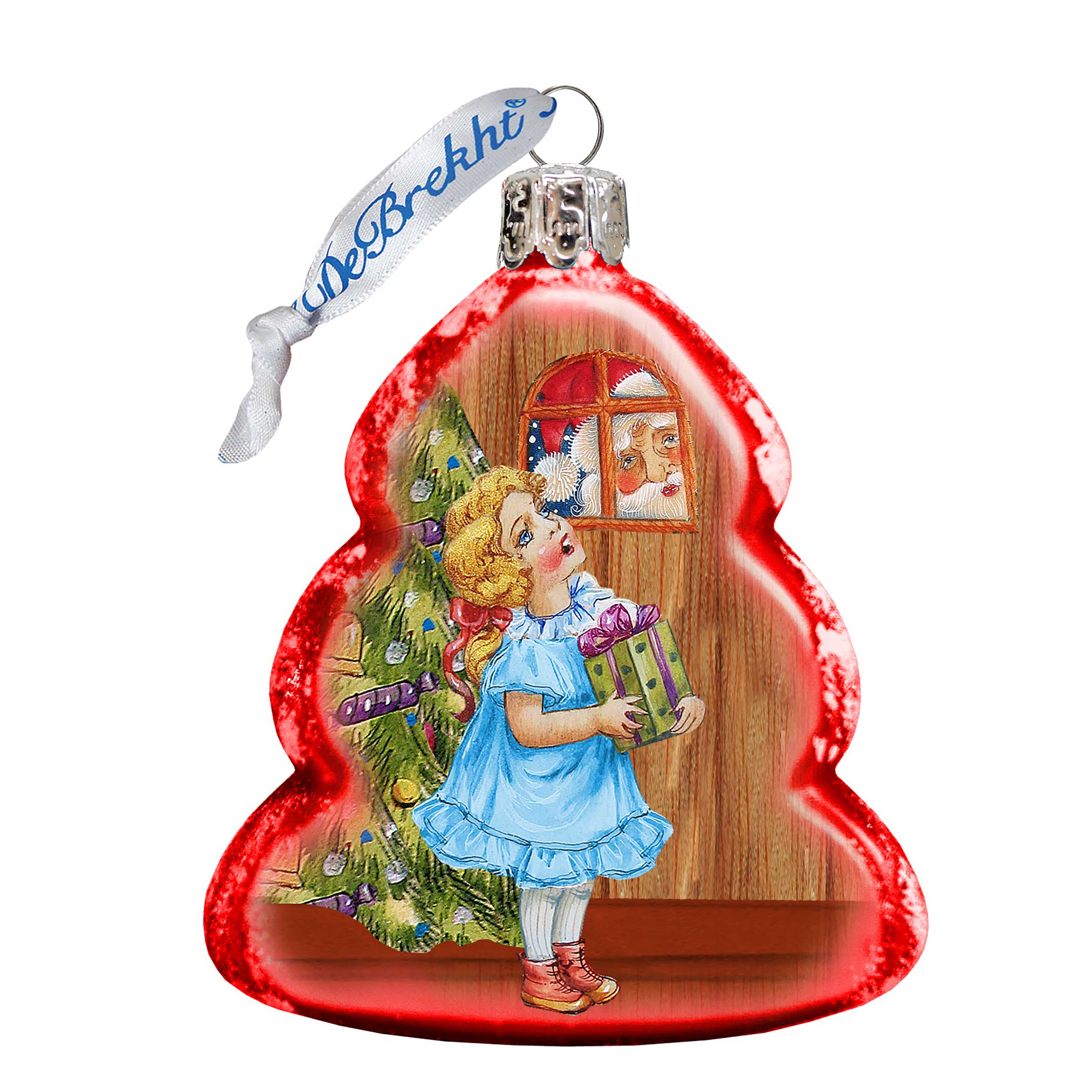 Thank You Santa Mercury Glass Ornament by G. DeBrekht - Christmas Decor - 773014