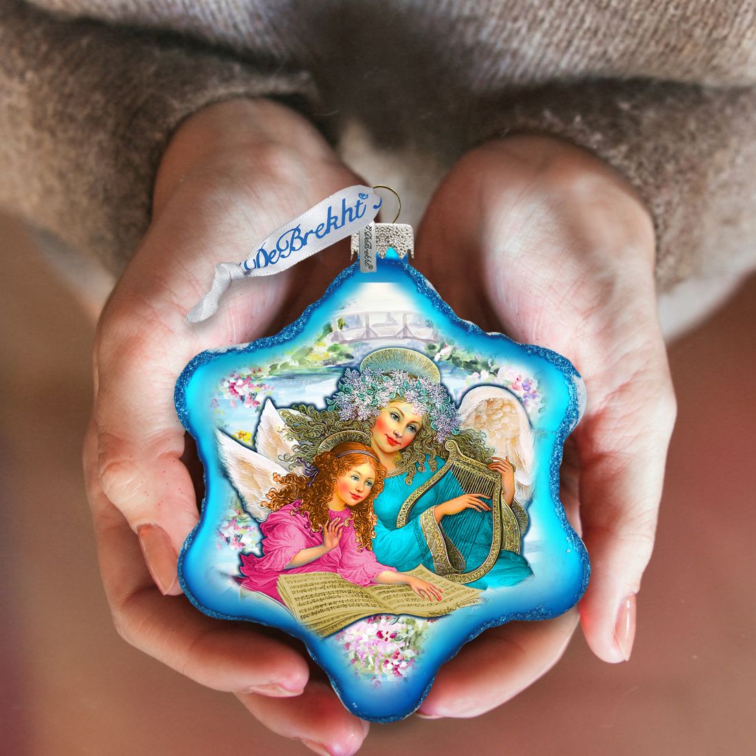 Sisterhood Glass Ornament by Strelkina at G. DeBrekht - Christmas Decor - 754-041