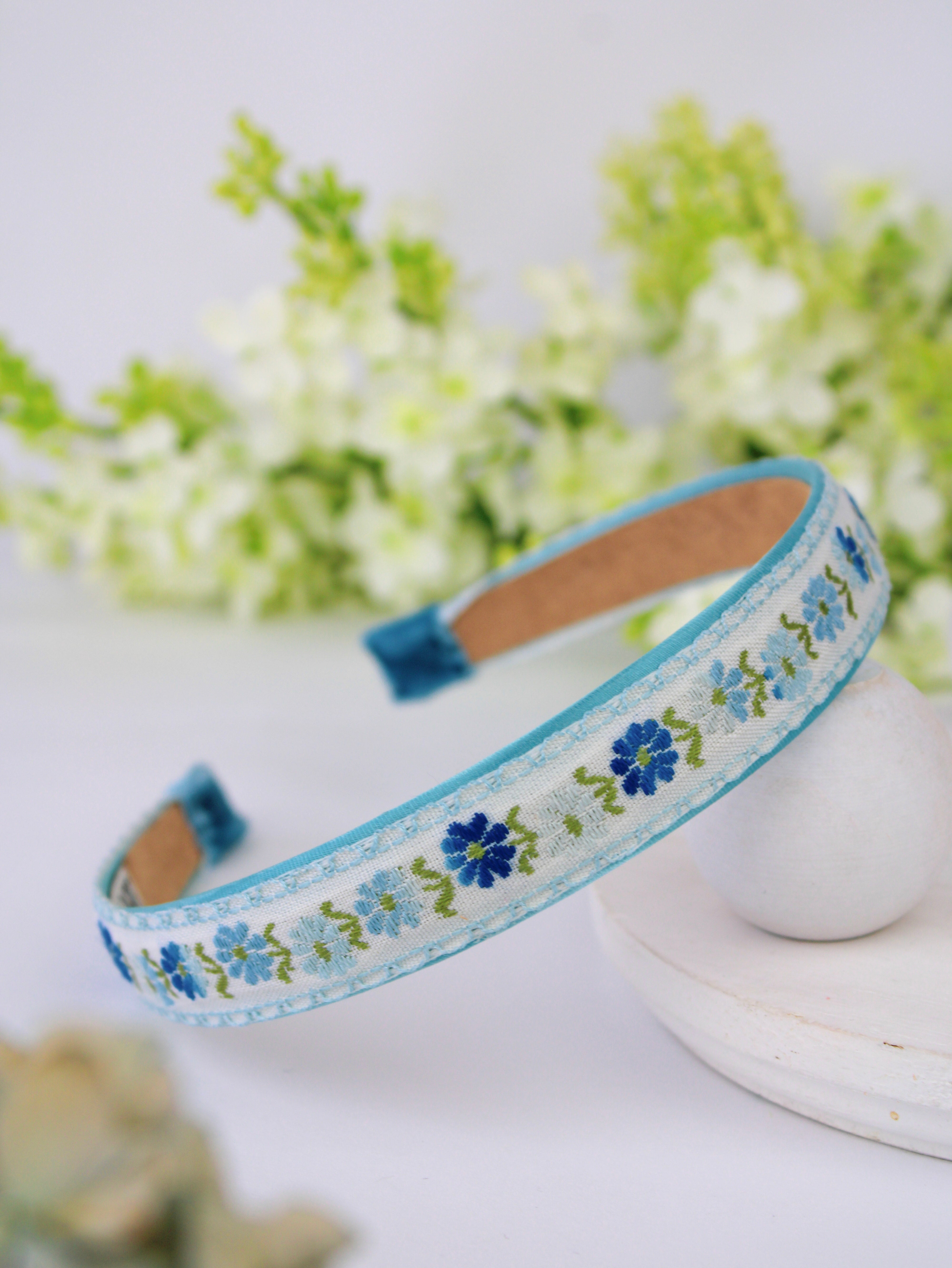 Jane's Blue Meadow Flowers Headband