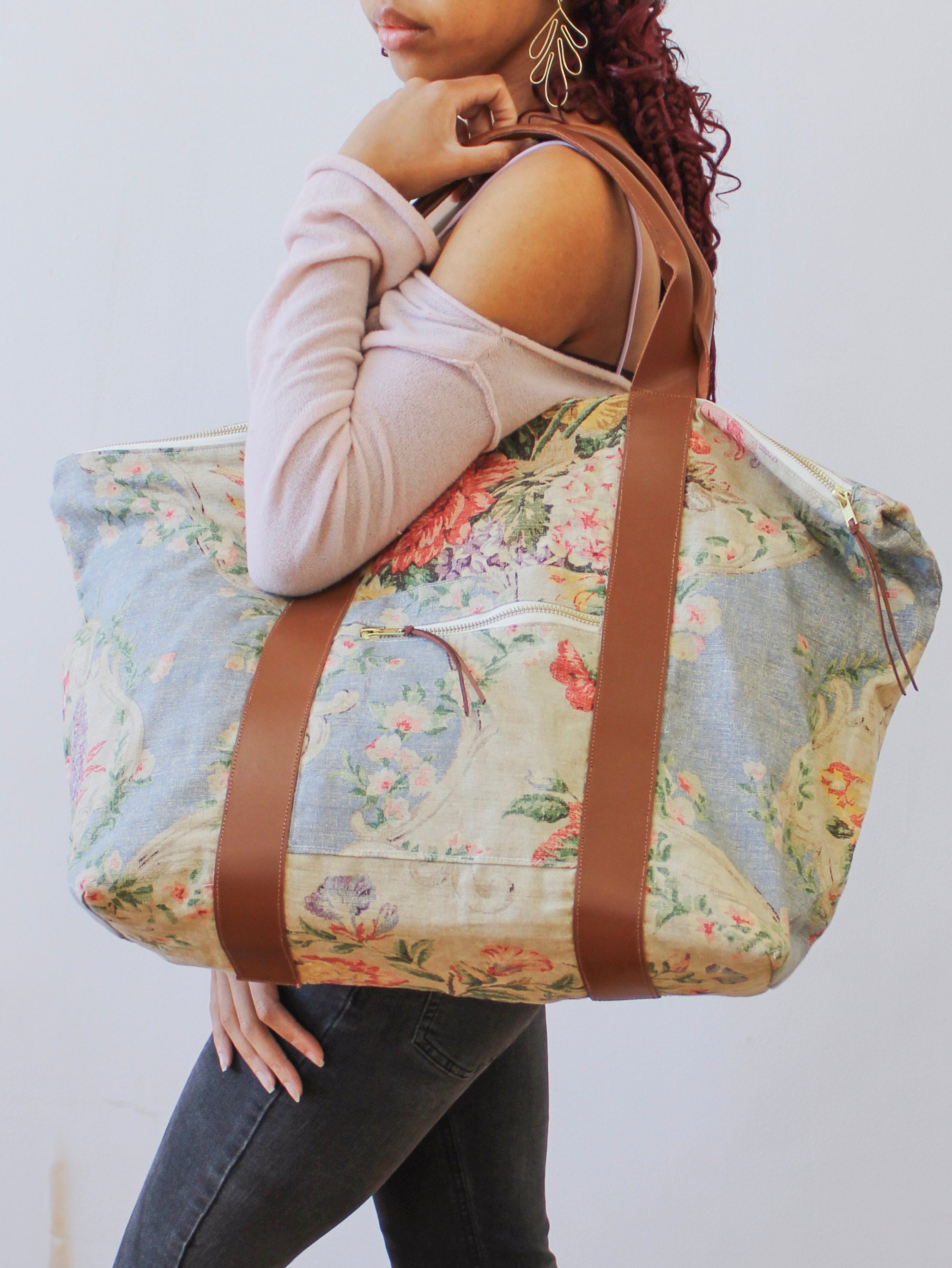 Francesca's Roses Carry On Travel Bag