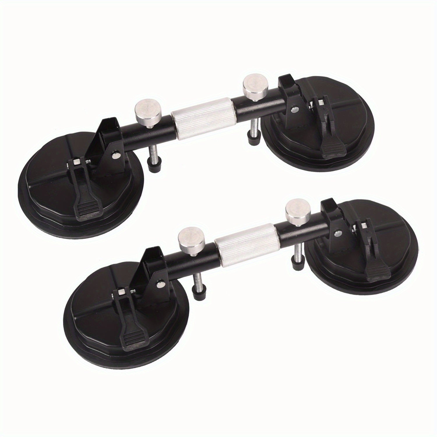 2 Pack Vacuum Suction Cup Glass Lifter Ceramic Tile Sucker Plate Horizontal Suction 110lbs Max Floor Lifting Tool
