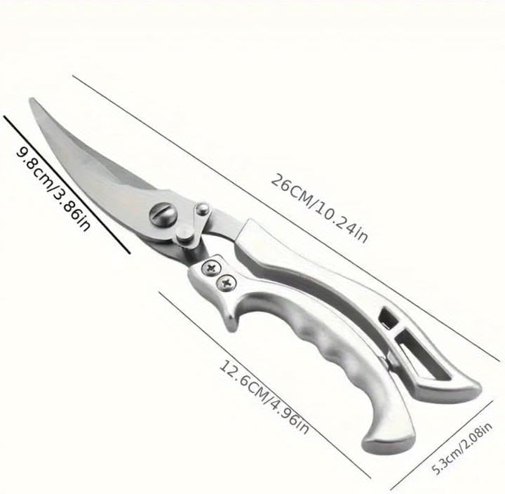 2 - Pcs Kitchen Scissors Set, All - Purpose Heavy - Duty Kitchen Shears with Anti - Slip Handle & Safety Lock(Super good qualiey)