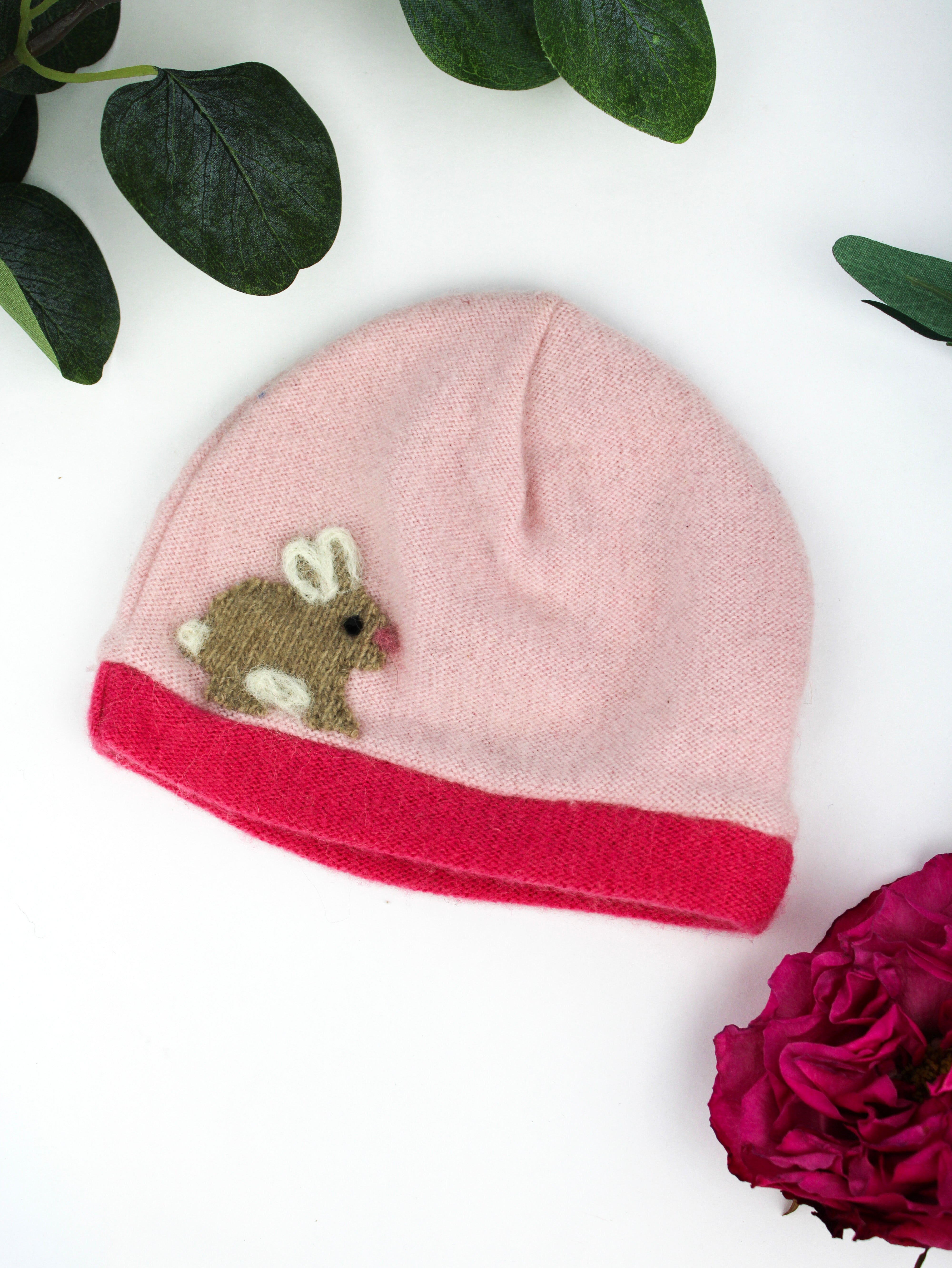 Squirrel Cashmere Hat - Newborn
