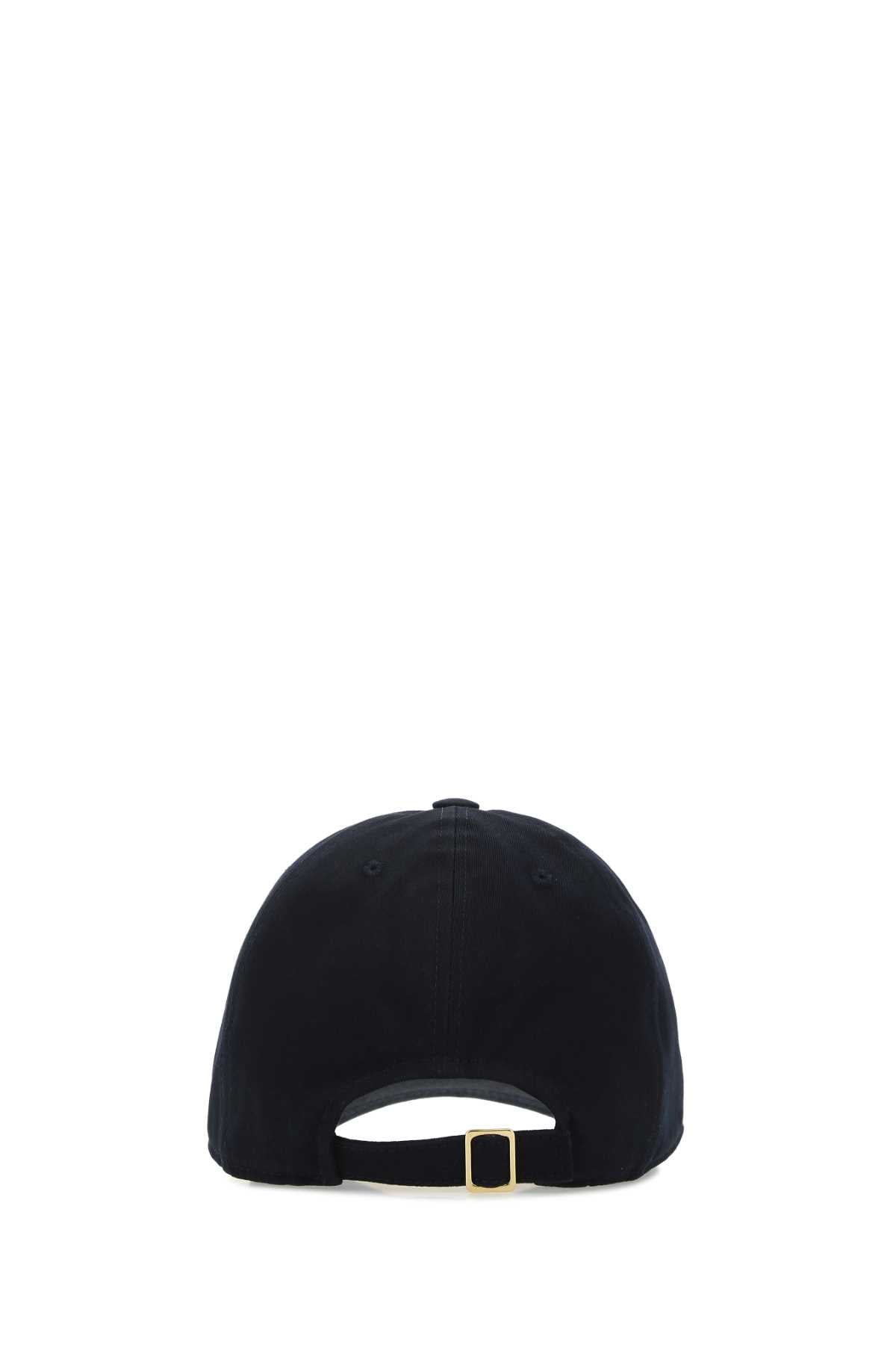 Thom Browne Men Midnight Blue Cotton Baseball Cap